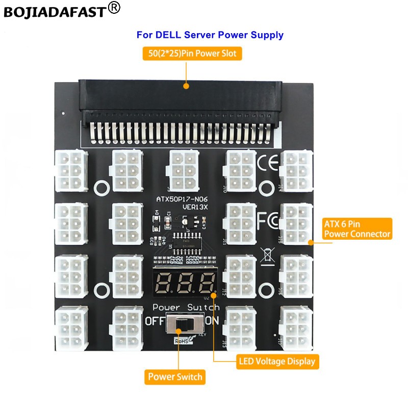 Scheda breakout con connettore - 2400W Server Psu Breakout Board recensione e prezzo